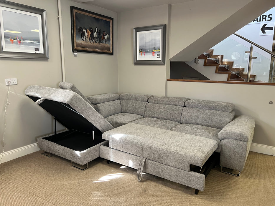 Milan grey sofa bed