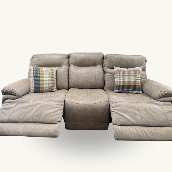 Oslo 3 Seater Motorised Recliner Sofa  | Ecru