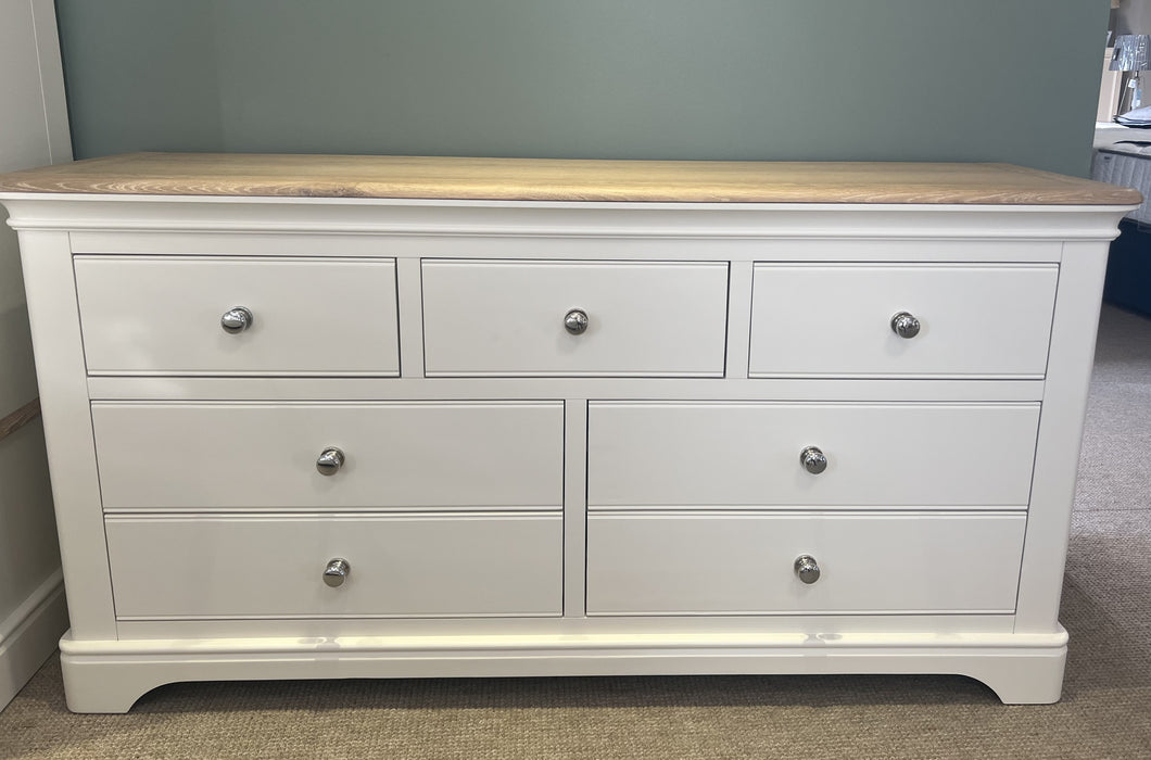 Wide Chest Of Drawers | Santorini Collection | Oak Finish