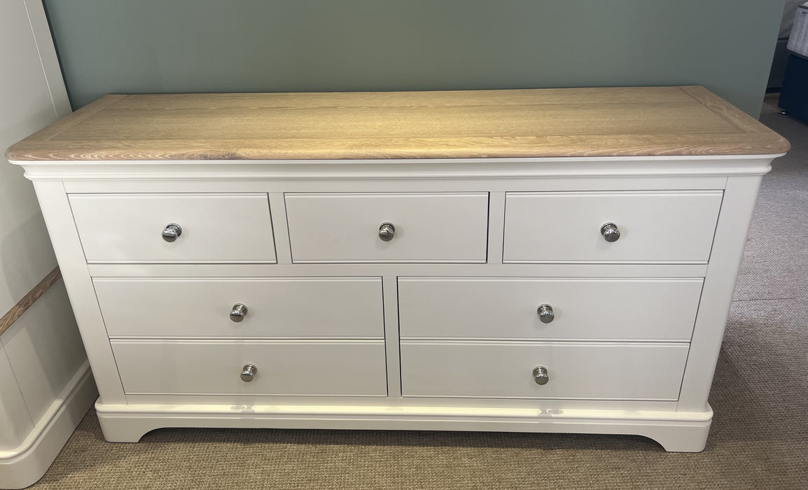 Wide Chest Of Drawers | Santorini Collection | Oak Finish
