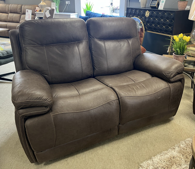 Oslo 2 Seater Motorised Recliner Sofa | Chocolate