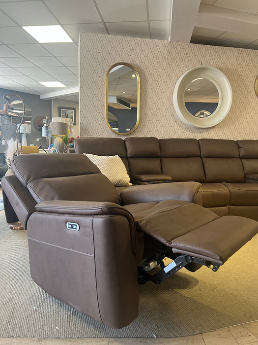 Verona Brown Power Recliner Armchair
