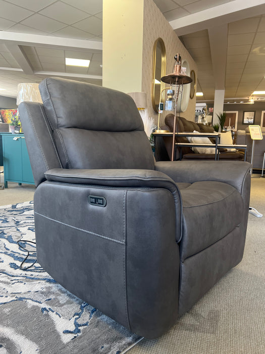 Verona Grey Power Recliner Armchair