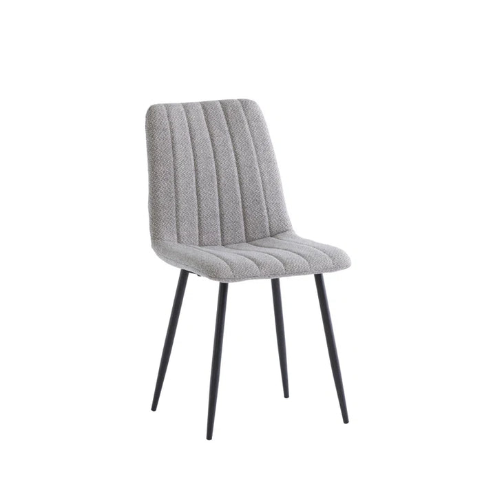 LOTUS SILVER FABRIC DINING CHAIR
