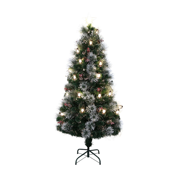 6ft Fiber Optic Christmas Tree White Tip