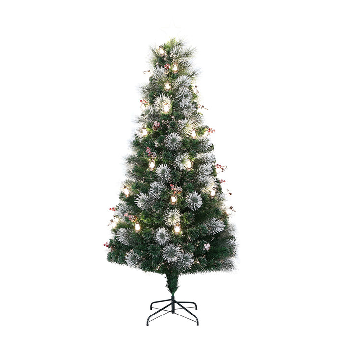 7ft Fiber Optic Christmas Tree White Tip