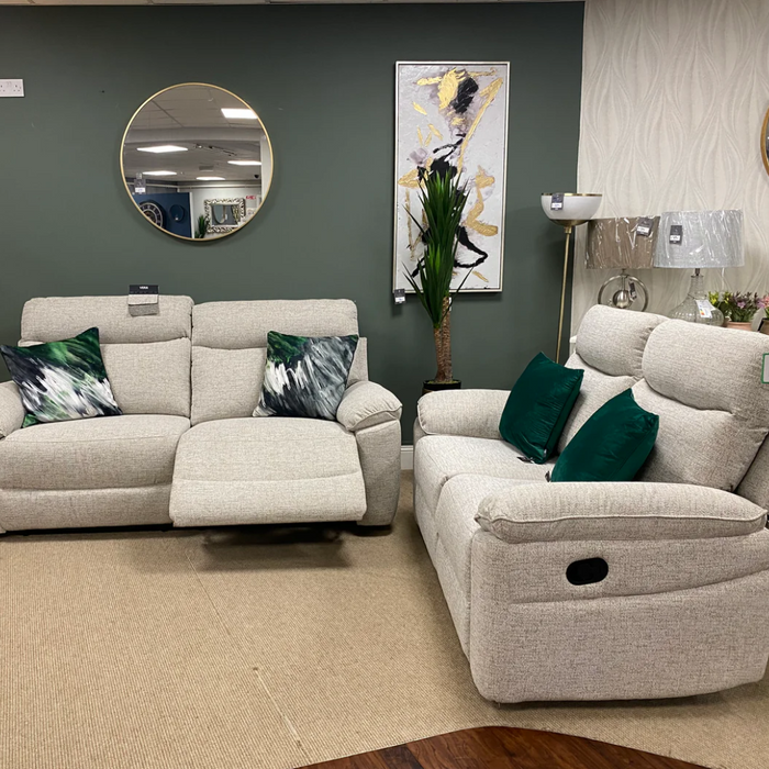 3+2  Manual Recliner Sofa Suite | Oatmeal Colour | Luna Collection