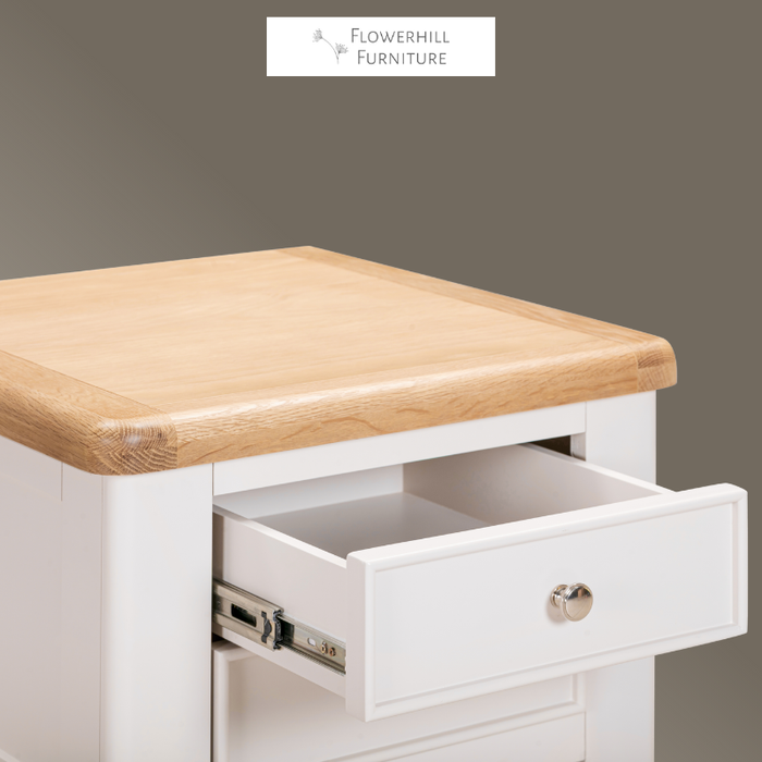Maya 2 Drawer Oak Lamp Table