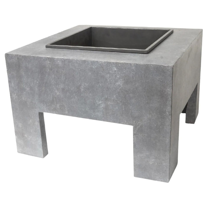 Square Firebowl & Square Console Cement 40cm