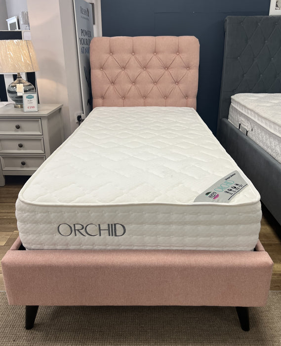 Pink Button Back | Single Bed Frame | Alice