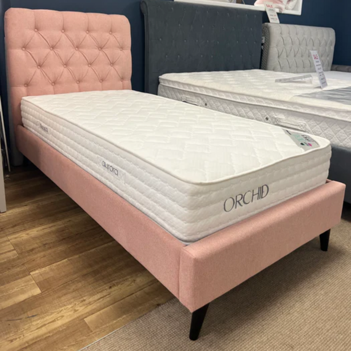 Pink Button Back | Single Bed Frame | Alice