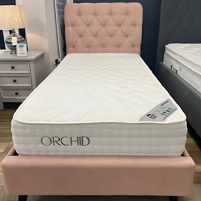 Pink Button Back | Single Bed Frame | Alice