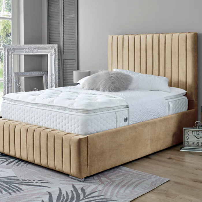 Naples Sand | Single Ottoman Bedframe | Bella