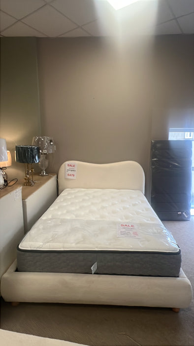 Kate Cream Double Bed Frame (Display Model)