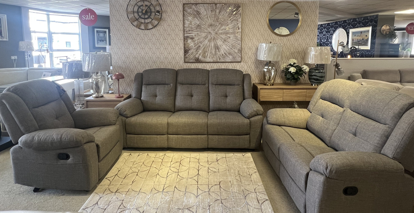 Celeste Stone Manual Recliner 3+1+1