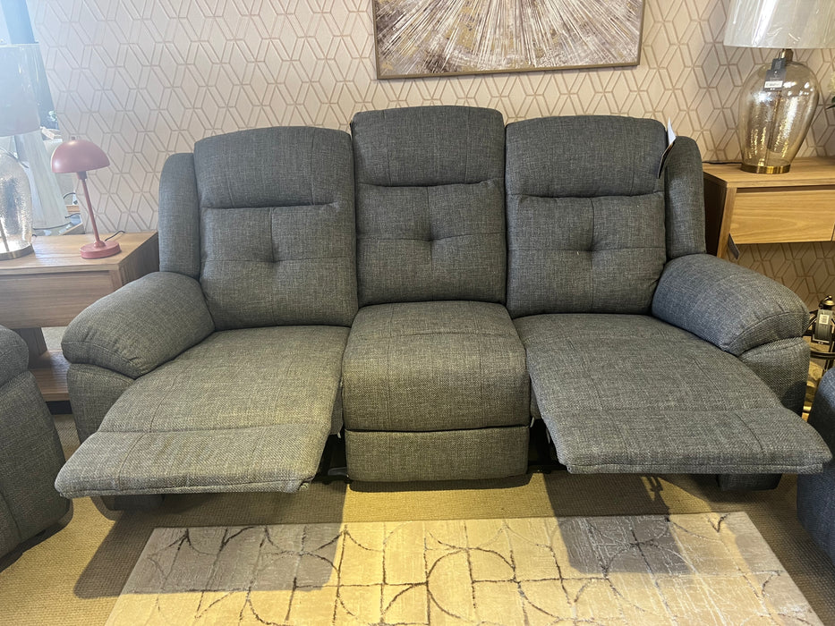 Celeste Anthricite Manual Recliner 3+1+1