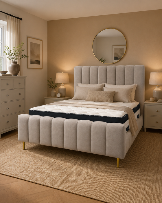 Ellie Oyster Hotel Style Bedframe