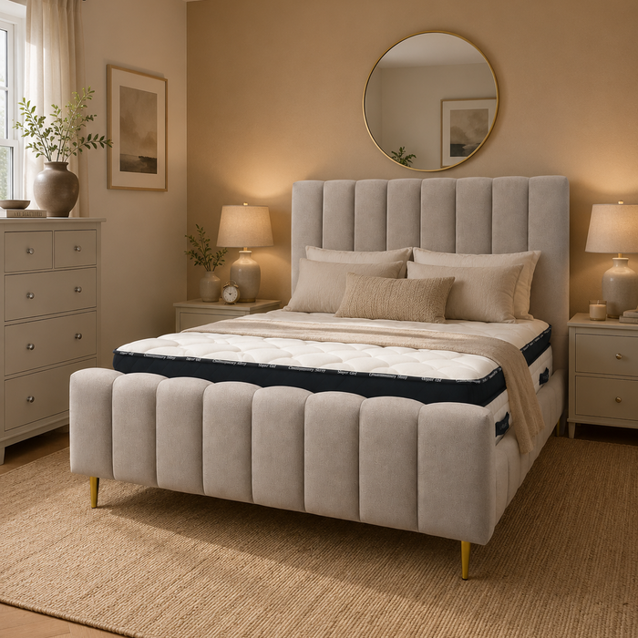 Ellie Oyster Hotel Style Bedframe