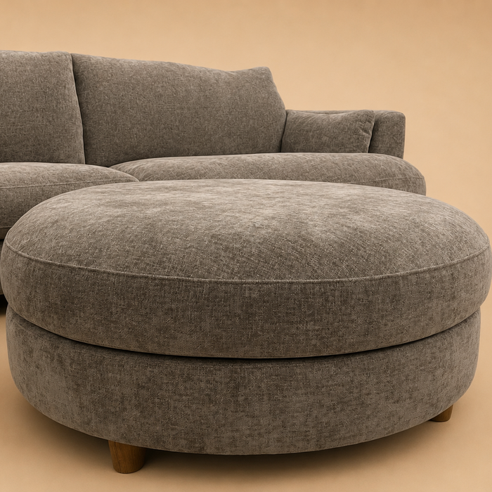 Alina Round Footstool