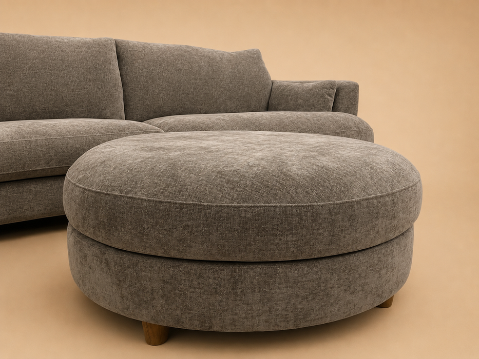 Alina Round Footstool