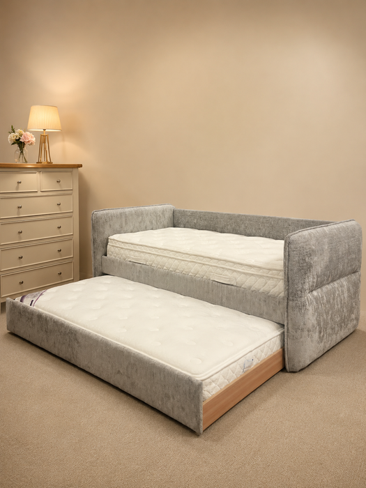 Newport Silver Day Bed | Fabric