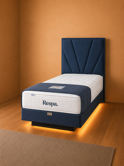 Respa Single Illuminating Floating Divan with Sunrise Headboard