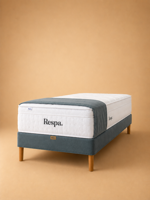 Respa Inspire Single Divan Base with 8" Beech Legs