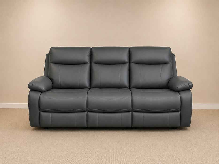 Positano Grey 3 Seater Reclining Sofa