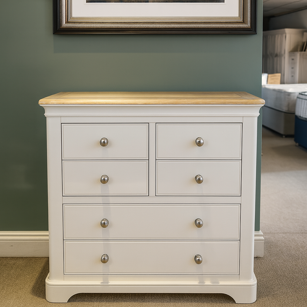 4 Over 2 Chest Of Drawers  | Santorini Collection | Oak Finish
