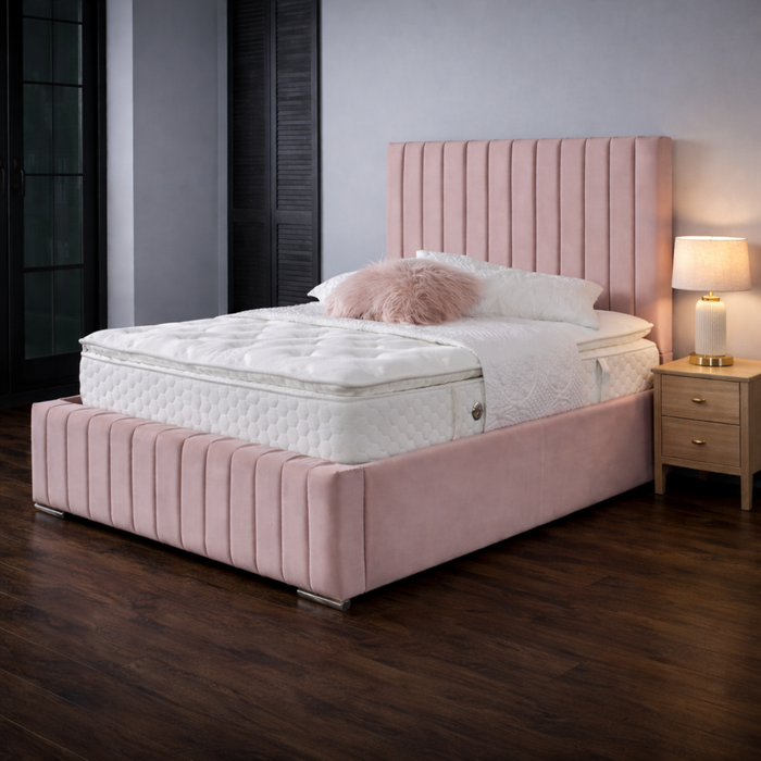 Pink - Bella Velvet Bedframe