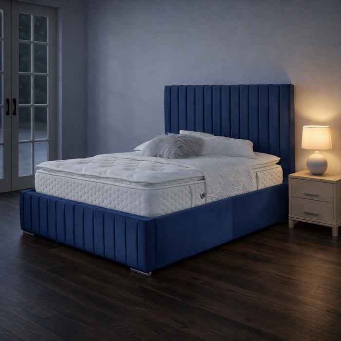 Blue - Bella Velvet Bedframe