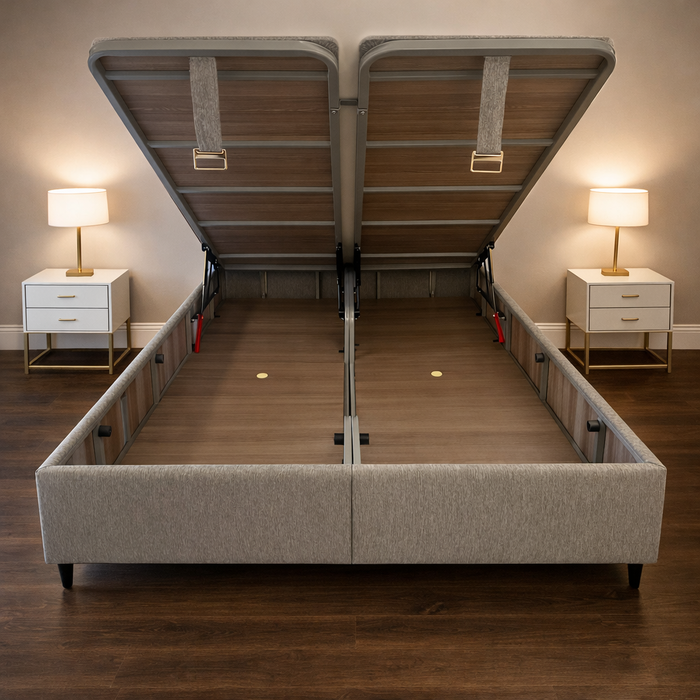 Opulence Grey Ottoman Bed Frame