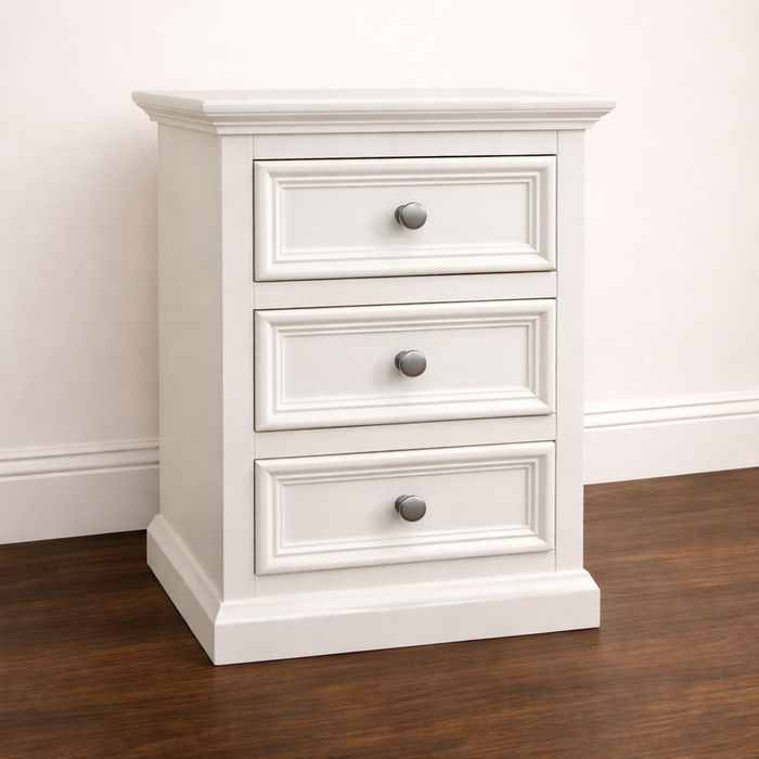 Trent White Bedside Locker