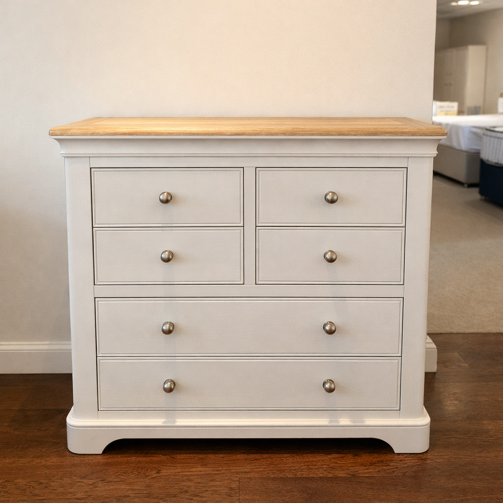 Santorini 4 Over 2 Chest Of Drawers | Oak Finish ***DISPLAY MODEL***