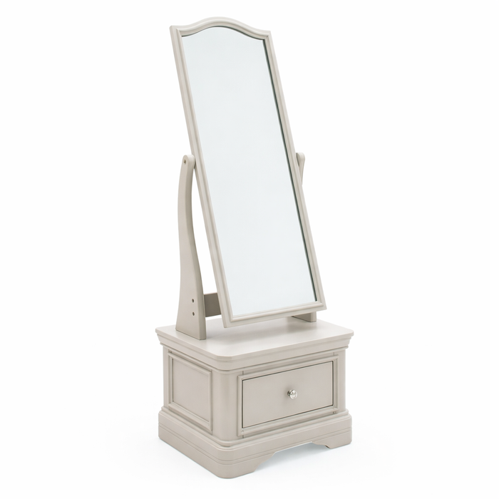Mabel Cheval Dressing Mirror with Drawer
