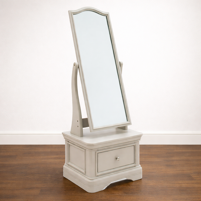 Mabel Cheval Dressing Mirror with Drawer