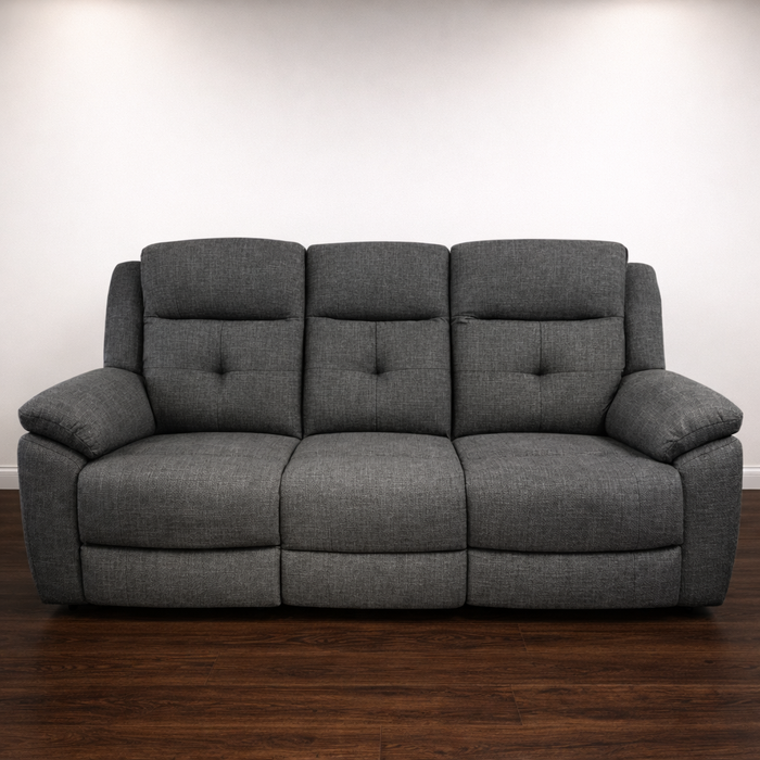 5 Seater Celeste Anthricite Manual Recliner Sofa Suite