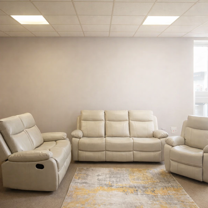 Positano Beige 3+2 Recliner Sofa Suite