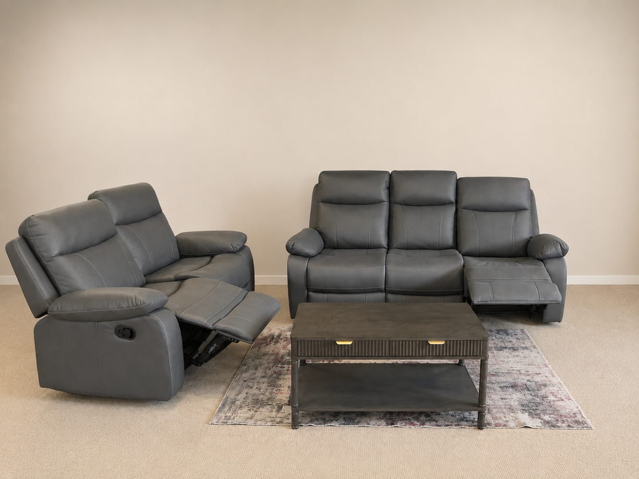 Positano Grey 3+2 Recliner Sofa
