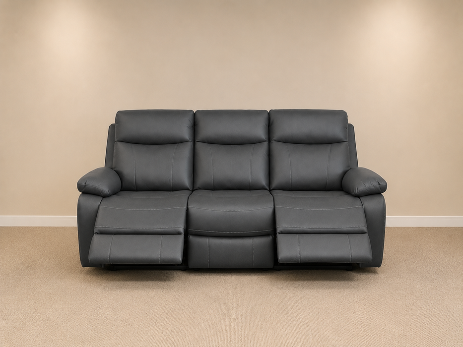 Positano Grey 3 Seater Reclining Sofa