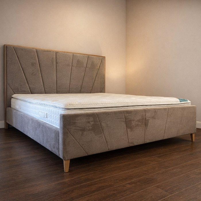 Elowen Taupe Scandinavian Bedframe