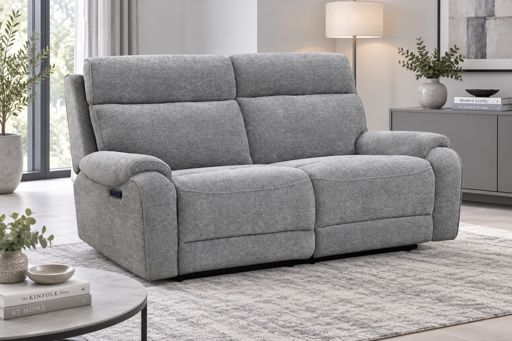 Newgrange 3+2+1 Power Recliner Suite – Dove Grey