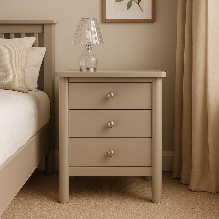 Paris 3 Drawer Bedside Locker