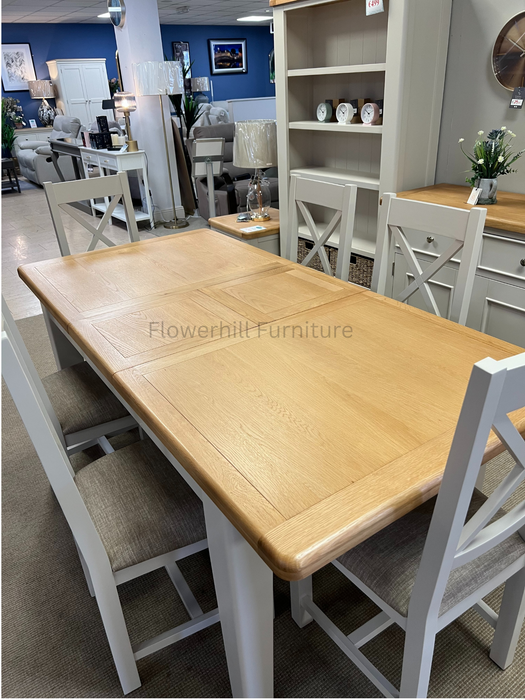 Maya extendable dining table and 6 chairs