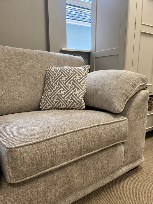 Lucy Large Corner Sofa – Enzo Stone Fabric