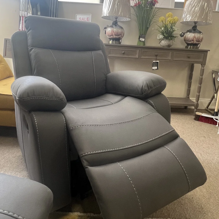 Positano Reclining Armchair | Grey Colour