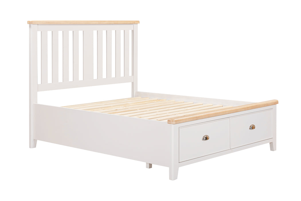 Maya King Size Bed Frame With 2 Drawers