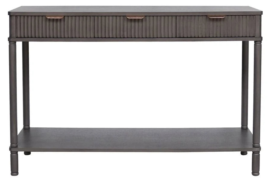 Harmon Grey 3 Drawer Console Table