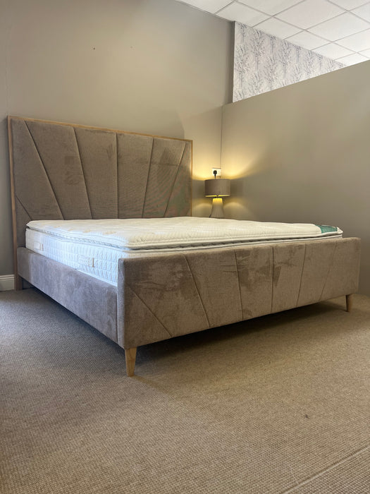 Elowen Taupe Scandinavian Bedframe