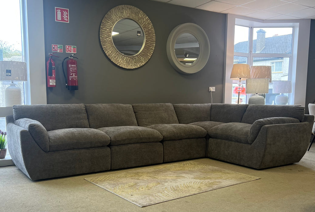 Skellig 5 Seater Stone Modular Corner Sofa